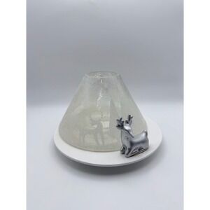 Yankee‎ Candle Silver Reindeer Holder Christmas Holiday Decor